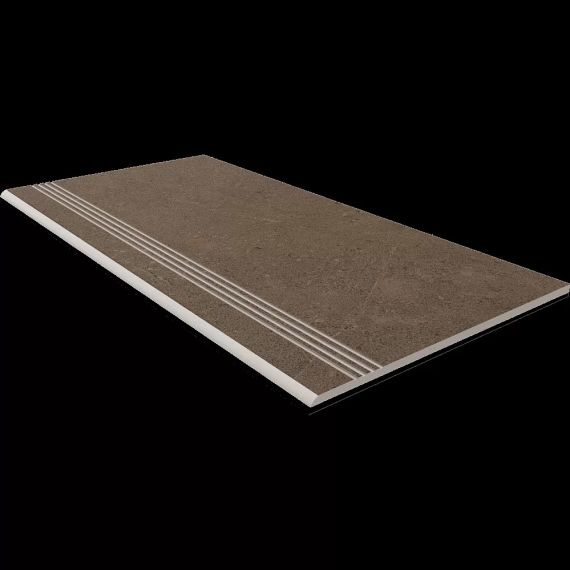 Ступени GO03 Ступень Gobi Brown Grey неполированный с насечками 30x60