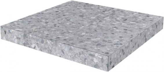 Ступени SG632620R/GCA Ступень угловая клееная Терраццо серый 33x33
