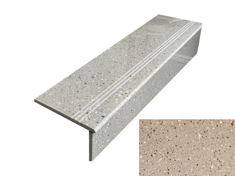Ступень фронтальная Terazzo Peach 30x120
