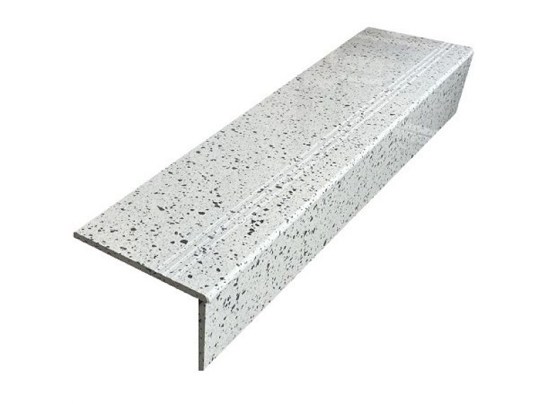 Ступень фронтальная Terazzo Poiish Silver 30x120