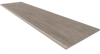 Ступень KW02 Kraft Wood Light Grey структурированный с насечками 30x120