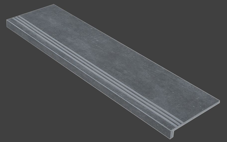 Ступень Lux Цемент Темно-серый SR 1200x320