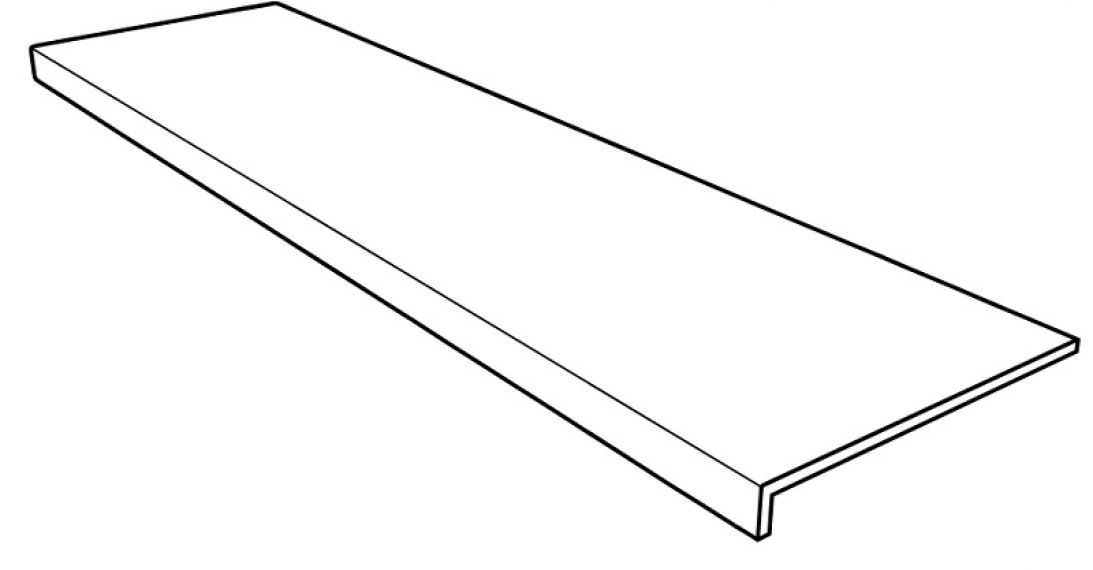 ная плитка Ступень фронтальная Selena Anti-Slip Rect. Blanco 31,5x120