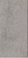 ная плитка Carrizo Grey Stopnica Prosta Struktura Mat 30x60