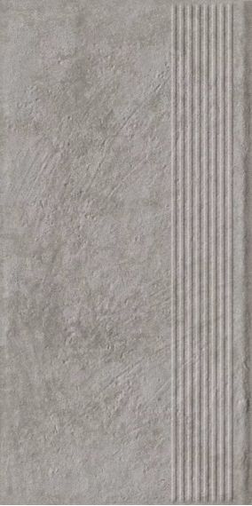 ная плитка Carrizo Grey Stopnica Prosta Struktura Mat 30x60