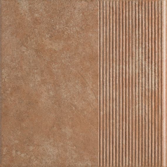 ная плитка Ilario Ochra Ступень простая MAT 30х30