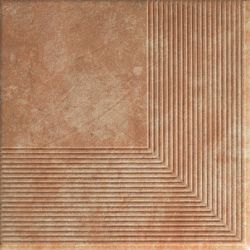 ная плитка Ilario Ochra Ступень угловая MAT 30х30