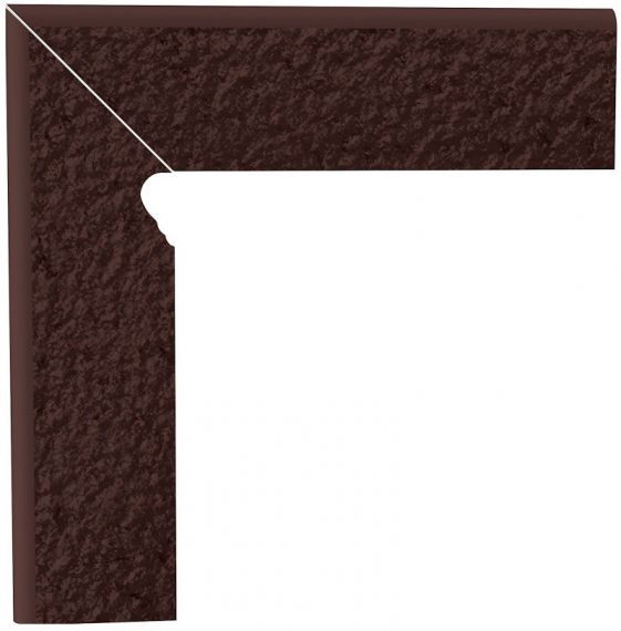 ная плитка Natural Brown Duro Цоколь левый (В+А) 30x8,1