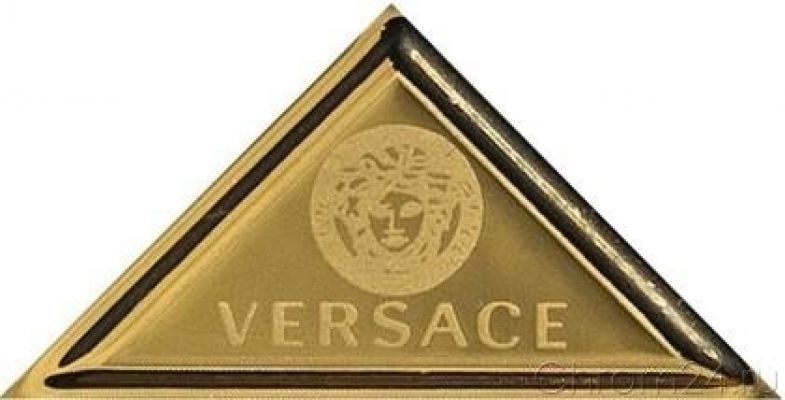 0068970 TRIANG.MEDUS.GOLD PVD 8,7x4,5