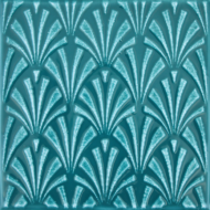 04-01-1-03-06-85-1906-0 Вставка Art Deco зеленый 150х150х7
