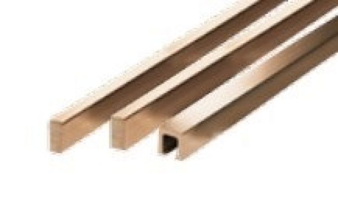 114588 PROFILI ALLUMINIO BRONZO 0.5х75