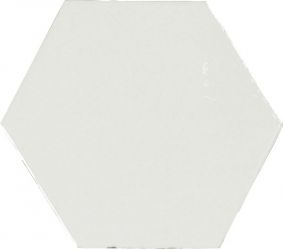 122078 ZELLIGE HEXA WHITE 10,8x12,4