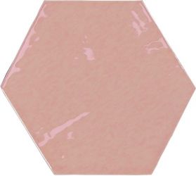 122082 ZELLIGE HEXA PINK 10,8x12,4