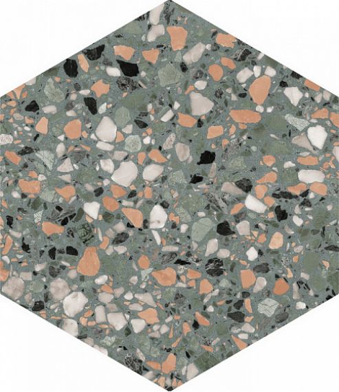 123384 Terrazzo Teal 32x36.8