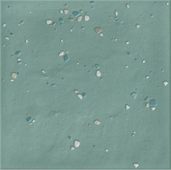126393 STARDUST PEBBLES TEAL R10 15x15