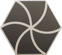 127011 FANCY WAVES GRAPHITE R10 20x23