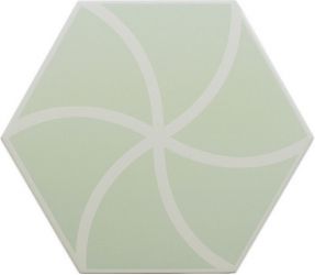 127013 FANCY WAVES MINT R10 20x23