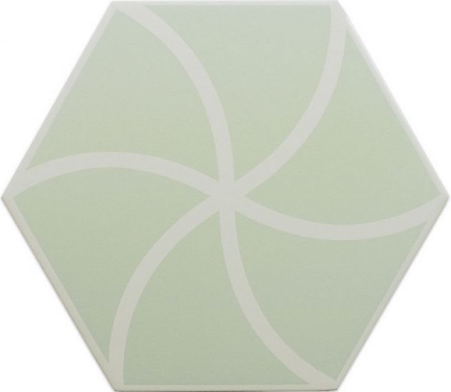 127013 FANCY WAVES MINT R10 20x23