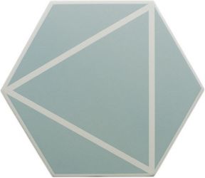 127016 FANCY LINES BLUE R10 20x23