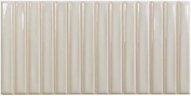 128697 Плитка Sweet Bars Deep White 12,5x25