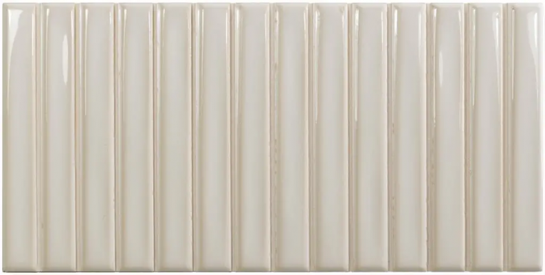 128697 Плитка Sweet Bars Deep White 12,5x25