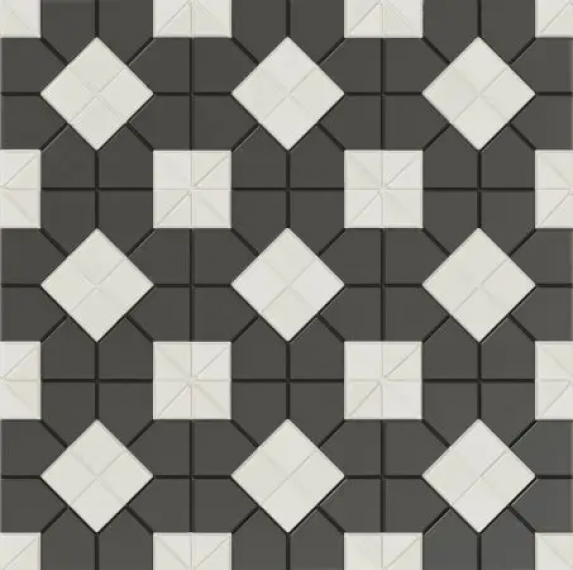 130013 Tesserae Suit B&W Plus 28x28
