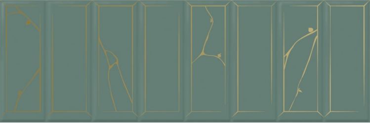 1664-0214 Роса Рок декор зеленый 20x60