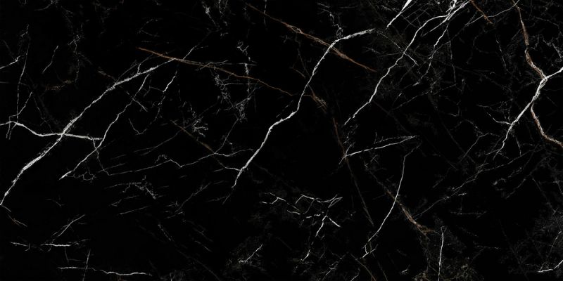 17442 Керамогранит Nero полированный HG черный ректификат 60x120
