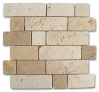 184996 Mosaico Travertino Brick 30,5x30,5