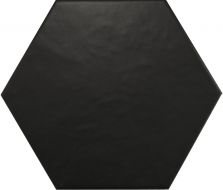 20338 Hexatile Negro Mate 17.5*20