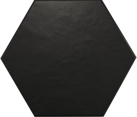 20338 Hexatile Negro Mate 17.5*20