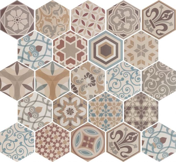 21356 Hexatile Harmony Colour 17,5*20