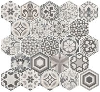 21357 Hexatile Harmony B&W 17,5x20