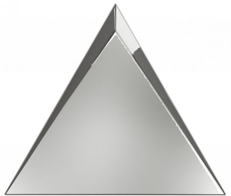 218366 Traingle Cascade Silver Glossy 15x17