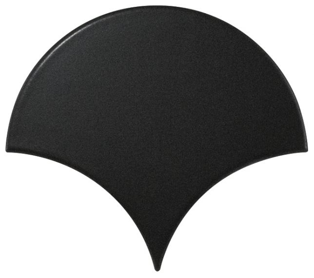 21976 Плитка Fan Black Matt 10,6х12