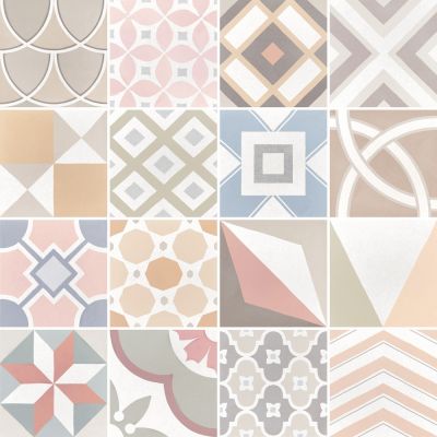 22103 Caprice Patchwork Pastel 20*20