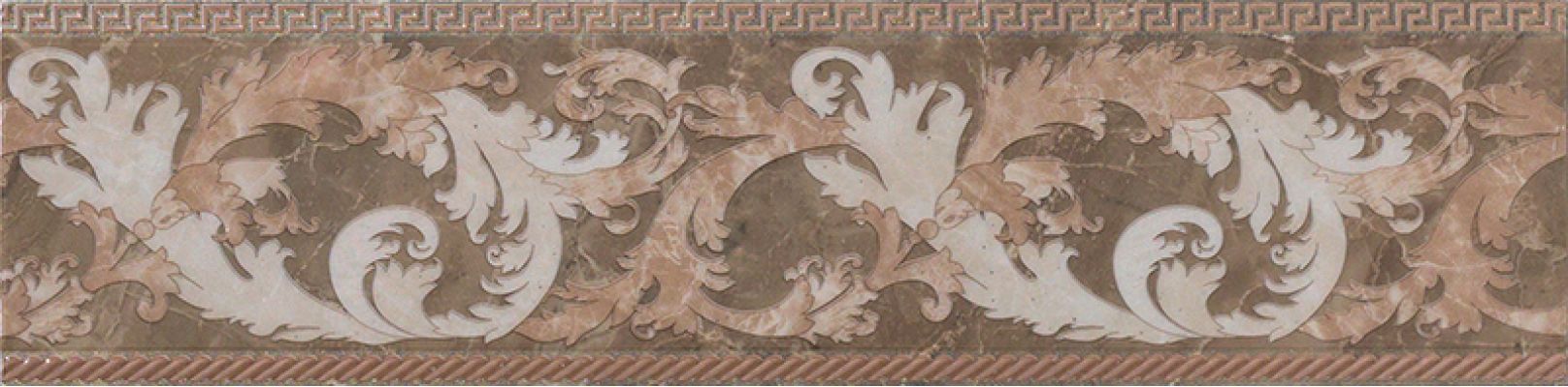 240237 MARBLE FASCIA BAROCCA MARRONE LEV 14,4x58,5