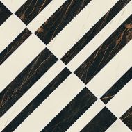 240521 MARBLE MOSAICS OPTICAL NERO-BIANCO 58,5x58,5