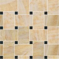 240532 MARBLE MOSAICS INTRECCIO ORO-NERO 29,1x29,1