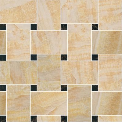 240532 MARBLE MOSAICS INTRECCIO ORO-NERO 29,1x29,1