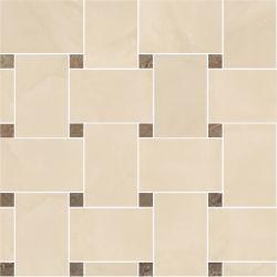 240534 MARBLE MOSAICS INTRECCIO BEIGE-MARRONE 29,1x29,1