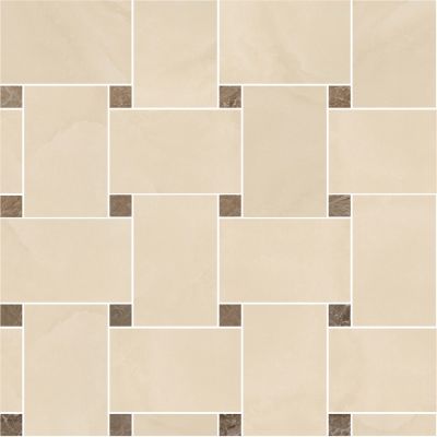 240534 MARBLE MOSAICS INTRECCIO BEIGE-MARRONE 29,1x29,1