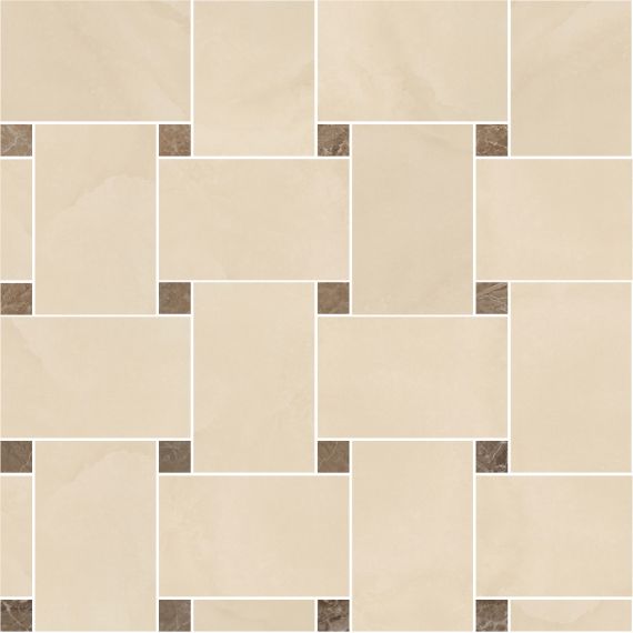240534 MARBLE MOSAICS INTRECCIO BEIGE-MARRONE 29,1x29,1