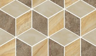 240841 MOSAICS T3-3D MARRONE-ORO-BEIGE 17x29,1