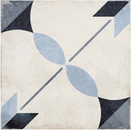 24411 ART NOUVEAU ARCADE BLUE 20*20