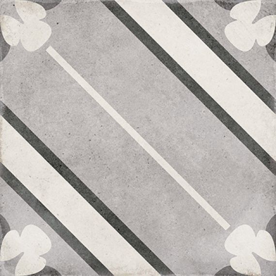 24415 ART NOUVEAU INSPIRE GREY 20*20