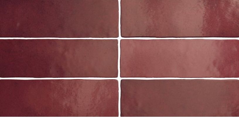 24967 Плитка MAGMA BURGUNDY 6,5X20