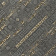 261333 GREEK STRIPES ANT/ORO 40x40