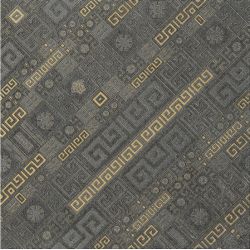 261333 GREEK STRIPES ANT/ORO 40x40