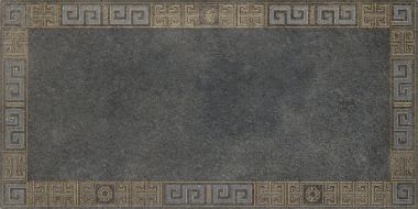 261343 GREEK CASSETTONE Antracite/Oro 40x80
